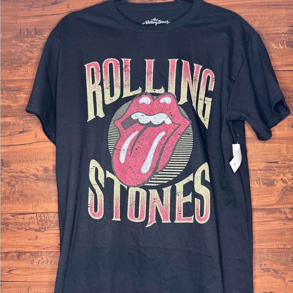 The Rolling Stones Black Cotton Tee